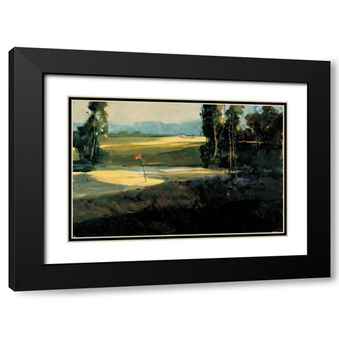 The 1st Tee Black Modern Wood Framed Art Print with Double Matting by Goerschner, Ted