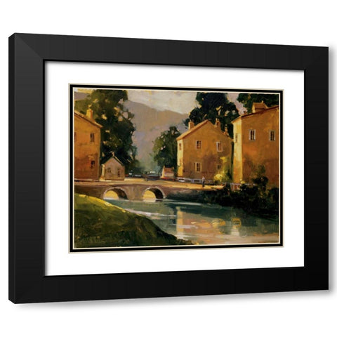 English Morning Black Modern Wood Framed Art Print with Double Matting by Goerschner, Ted