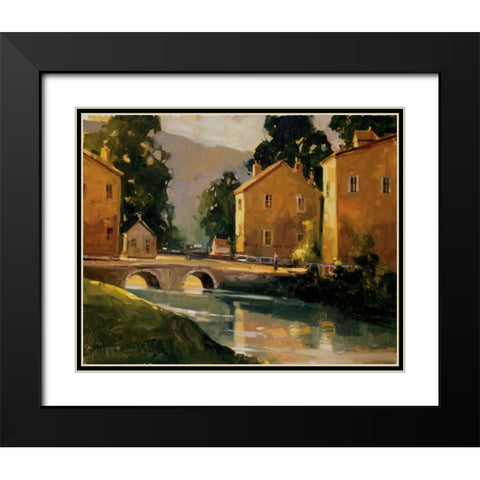 English Morning Black Modern Wood Framed Art Print with Double Matting by Goerschner, Ted