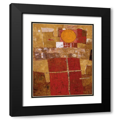 Awakening Black Modern Wood Framed Art Print with Double Matting by Gojanovic, Zivana