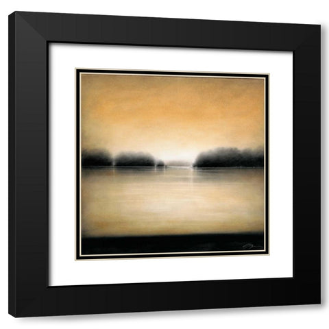 Landscape I Black Modern Wood Framed Art Print with Double Matting by Hess, Gretchen