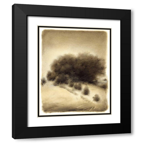 Hill Side I Black Modern Wood Framed Art Print with Double Matting by Hess, Gretchen