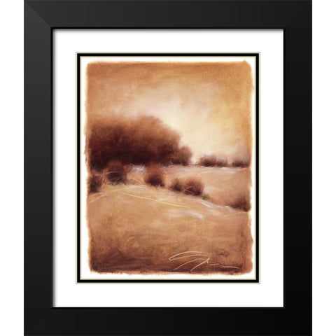 Hill Side IV Black Modern Wood Framed Art Print with Double Matting by Hess, Gretchen