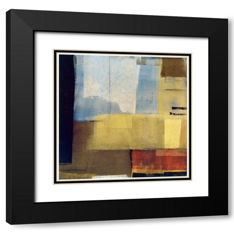 Juice Black Modern Wood Framed Art Print with Double Matting by Hall, Jay