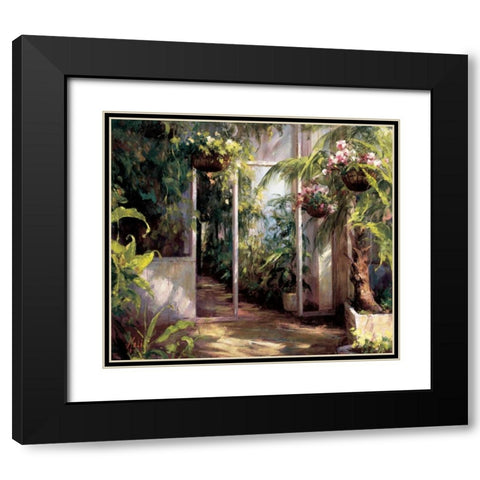 Atriums First Light I Black Modern Wood Framed Art Print with Double Matting by Hali