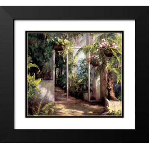 Atriums First Light I Black Modern Wood Framed Art Print with Double Matting by Hali