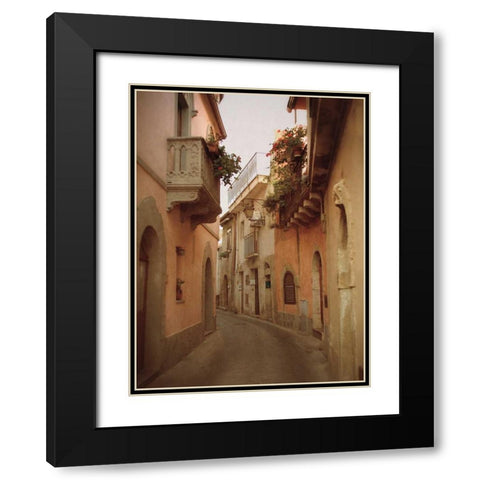 Forza DArgo Alleyway II Black Modern Wood Framed Art Print with Double Matting by Jacks, Heather