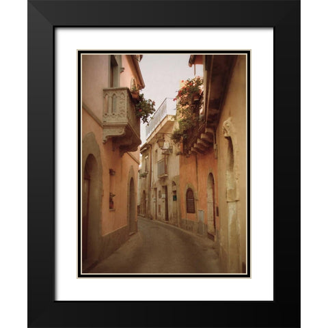 Forza DArgo Alleyway II Black Modern Wood Framed Art Print with Double Matting by Jacks, Heather