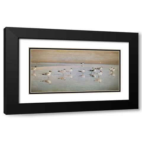 Coastal Reflections Black Modern Wood Framed Art Print with Double Matting by Jacks, Heather
