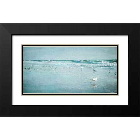 Coastal Breeze Black Modern Wood Framed Art Print with Double Matting by Jacks, Heather