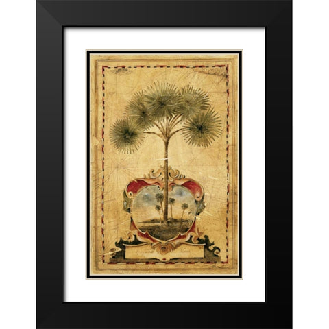 Sunrise Palm Black Modern Wood Framed Art Print with Double Matting by Jardine, Liz