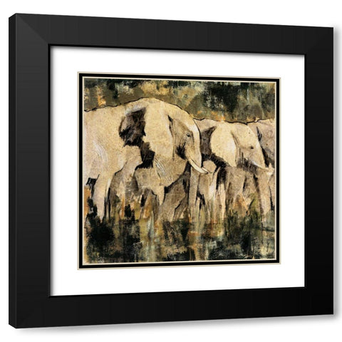 Heart of the Jungle III Black Modern Wood Framed Art Print with Double Matting by Jardine, Liz