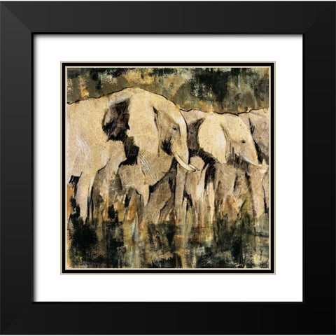 Heart of the Jungle III Black Modern Wood Framed Art Print with Double Matting by Jardine, Liz