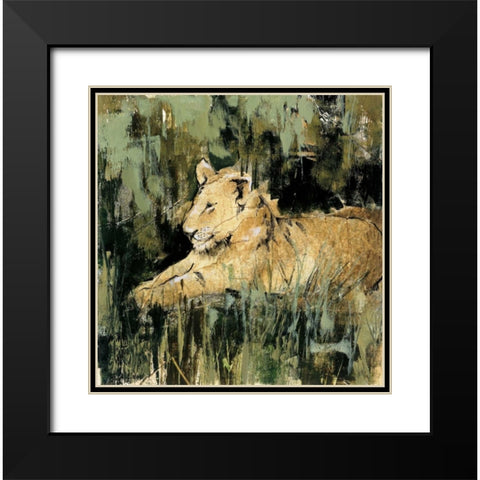 Heart of the Jungle IV Black Modern Wood Framed Art Print with Double Matting by Jardine, Liz
