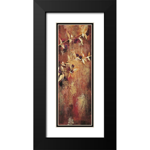 Sienna Berries II Black Modern Wood Framed Art Print with Double Matting by Jardine, Liz