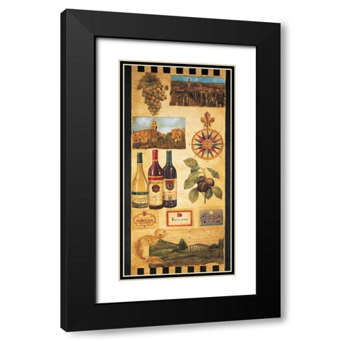 Wine Country I Black Modern Wood Framed Art Print with Double Matting by Jardine, Liz