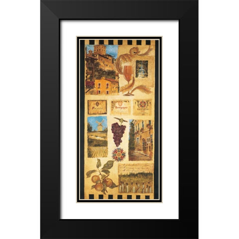 Wine Country II Black Modern Wood Framed Art Print with Double Matting by Jardine, Liz