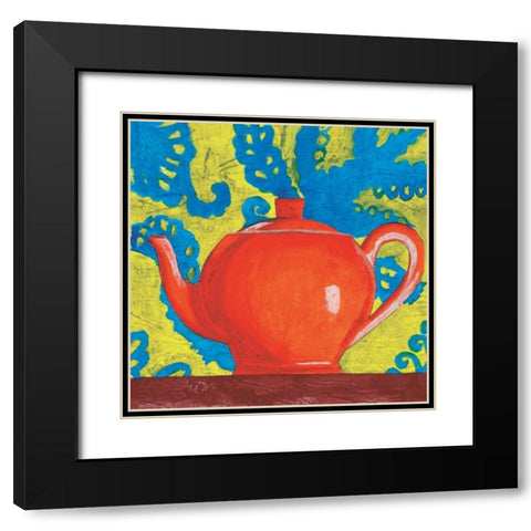 Tempest in a Teapot II Black Modern Wood Framed Art Print with Double Matting by Jardine, Liz