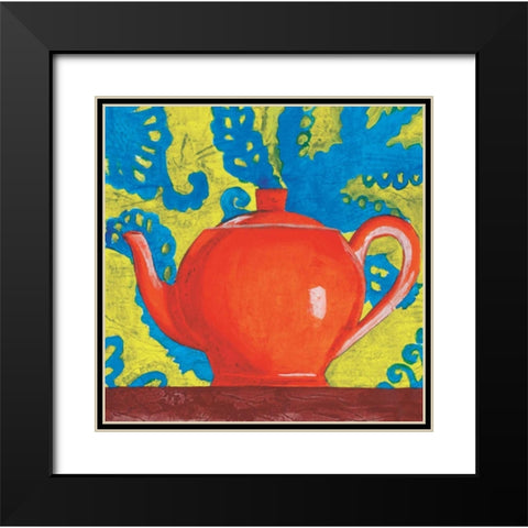 Tempest in a Teapot II Black Modern Wood Framed Art Print with Double Matting by Jardine, Liz