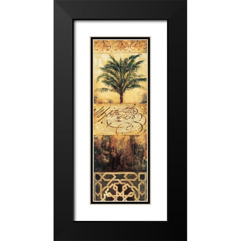 Palm Manuscripts II Black Modern Wood Framed Art Print with Double Matting by Jardine, Liz
