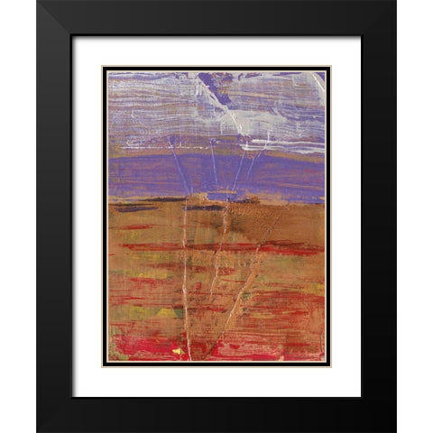 Ablaze II Black Modern Wood Framed Art Print with Double Matting by Jardine, Liz