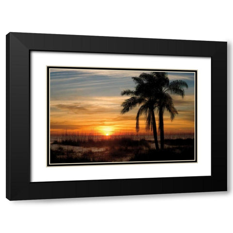 Ana Maria Sunset Black Modern Wood Framed Art Print with Double Matting by Jones, Mike