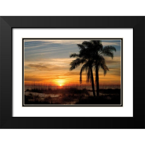Ana Maria Sunset Black Modern Wood Framed Art Print with Double Matting by Jones, Mike