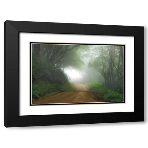 Road to Nowhere Black Modern Wood Framed Art Print with Double Matting by Jones, Mike