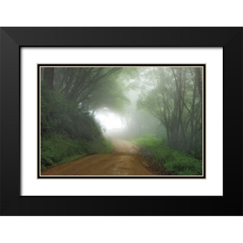Road to Nowhere Black Modern Wood Framed Art Print with Double Matting by Jones, Mike