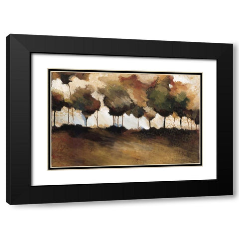 Frost Winter Black Modern Wood Framed Art Print with Double Matting by Kammar, Zipi