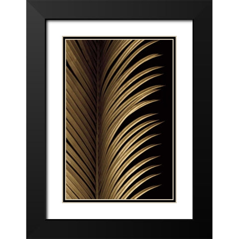 Tropical Leaf Study I Black Modern Wood Framed Art Print with Double Matting by Levine, Andrew