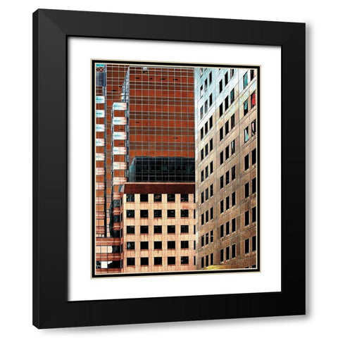 Windowviews Black Modern Wood Framed Art Print with Double Matting by Lieberman , Burney