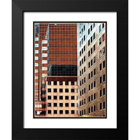 Windowviews Black Modern Wood Framed Art Print with Double Matting by Lieberman , Burney