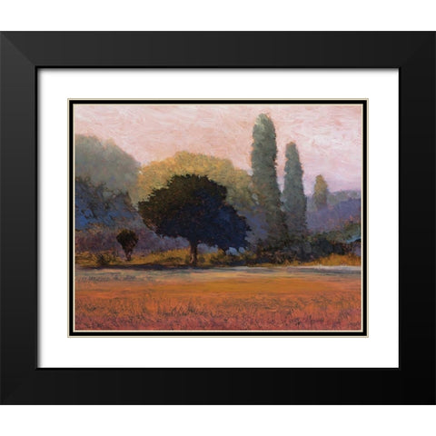 Campana Black Modern Wood Framed Art Print with Double Matting by Lovelace, Kent