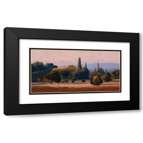 Roussillon Black Modern Wood Framed Art Print with Double Matting by Lovelace, Kent