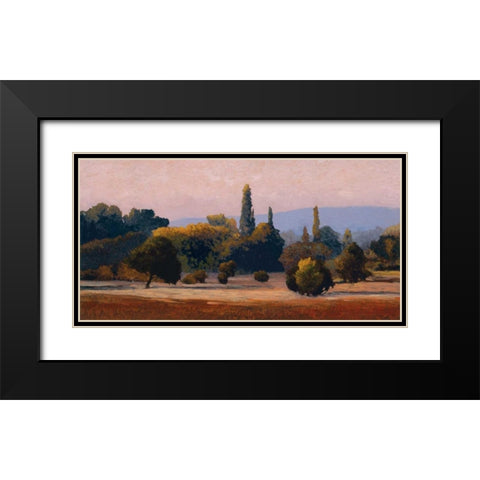 Roussillon Black Modern Wood Framed Art Print with Double Matting by Lovelace, Kent