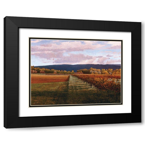 Vaucluse Black Modern Wood Framed Art Print with Double Matting by Lovelace, Kent