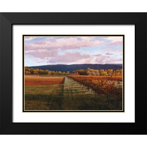 Vaucluse Black Modern Wood Framed Art Print with Double Matting by Lovelace, Kent