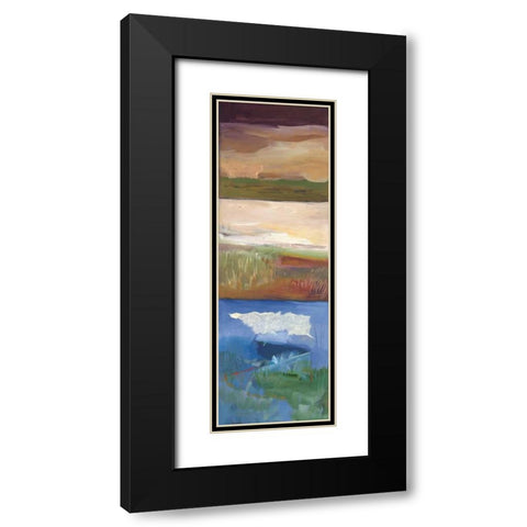 Nantucket Vistas II Black Modern Wood Framed Art Print with Double Matting by Lenker, Marlene