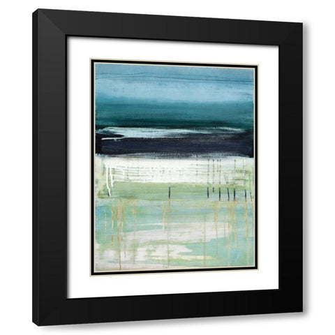 Sea and Sky I Black Modern Wood Framed Art Print with Double Matting by McAlpine, Heather