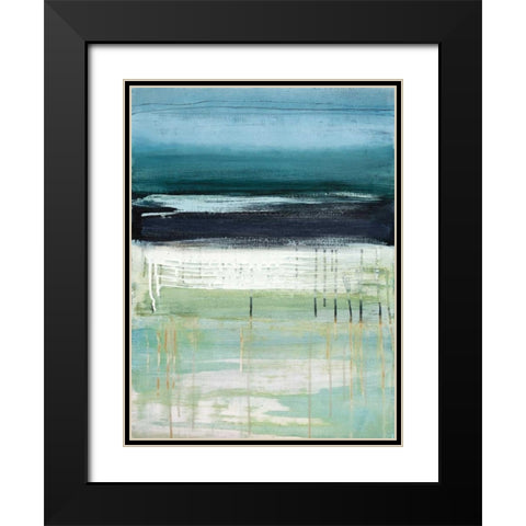 Sea and Sky I Black Modern Wood Framed Art Print with Double Matting by McAlpine, Heather