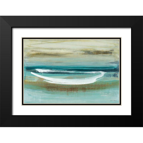 Canoe II Black Modern Wood Framed Art Print with Double Matting by McAlpine, Heather