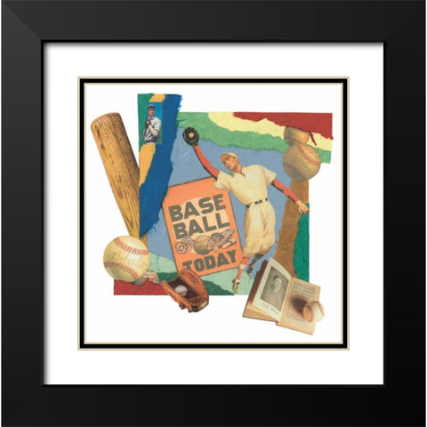 Safe Hit Black Modern Wood Framed Art Print with Double Matting by Markell, Melissa
