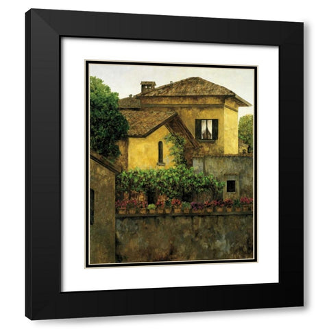 Golden Villa Black Modern Wood Framed Art Print with Double Matting by Masdeu, Montserrat