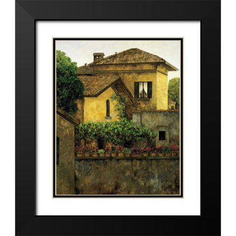 Golden Villa Black Modern Wood Framed Art Print with Double Matting by Masdeu, Montserrat