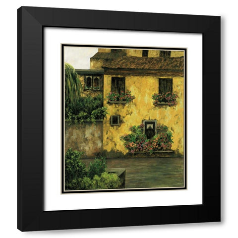 Summer Villa Black Modern Wood Framed Art Print with Double Matting by Masdeu, Montserrat