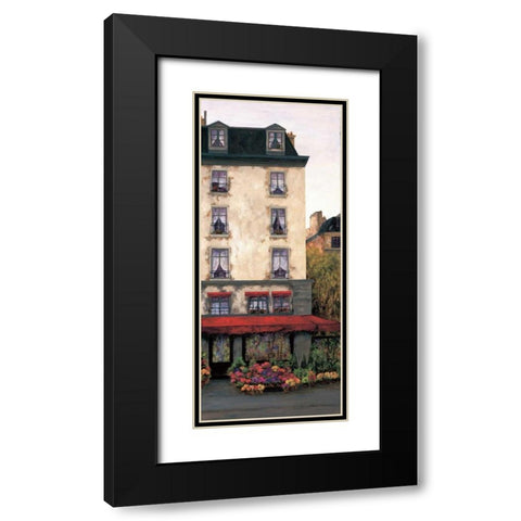 Flowers on the Boulevard II Black Modern Wood Framed Art Print with Double Matting by Masdeu, Montserrat
