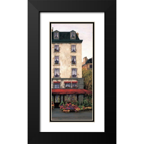 Flowers on the Boulevard II Black Modern Wood Framed Art Print with Double Matting by Masdeu, Montserrat
