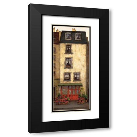 Flowers on the Boulevard III Black Modern Wood Framed Art Print with Double Matting by Masdeu, Montserrat