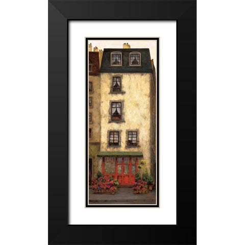 Flowers on the Boulevard III Black Modern Wood Framed Art Print with Double Matting by Masdeu, Montserrat